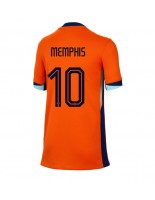 Nederland Memphis Depay #10 Hjemmedrakt Dame EM 2024 Korte ermer